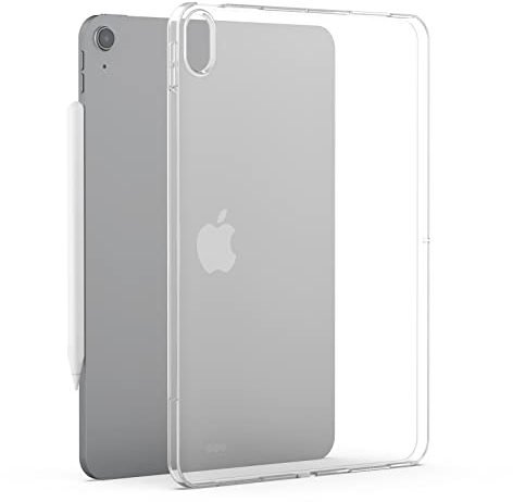 Asgens Coque Compatible avec iPad Air 4 10.9'' 2020/Air 5 10.9 2022, Transparent Mince Silicone Mou TPU Coque pour Apple iPad Air 4/5 10.9 Pouces