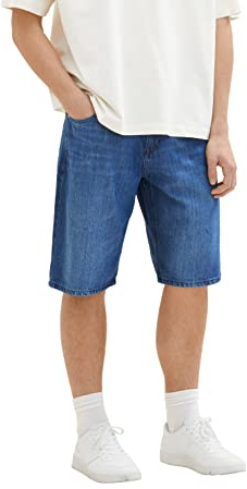 TOM TAILOR Herren Relaxed Fit Jeans Bermuda Shorts