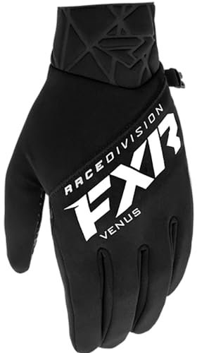 FXR Venus Damen-Schneemobil-Handschuhe, schwarz, Winter, winddicht, wasserabweisend, Größe L