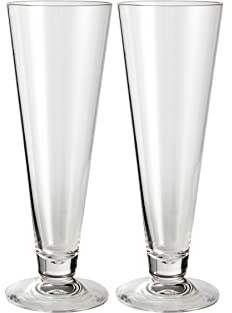 Brunner 0830209N.C71 Lot de 2 verres à bière incassables, transparents, Beerglass Pilsner, en polycarbonate alimentaire V 44 cl