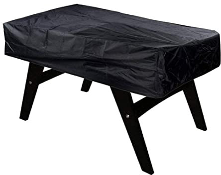 Heavy Duty Snooker Pool Table Dust Cover Anti-UV Tear Resistant Polyester Fabric Outdoor Furniture Cover Black (160 * 115 * 50cm) Waterproof Cover