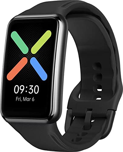 Oppo Watch Free -1.6 Inch AMOLED Display - Sleep and Heart Rate Monitor SpO2 and Snoring - Black (Renewed)