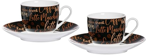 Ritzenhoff & Breker Espresso-Set Aromatico, 4-teilig, Porzellan