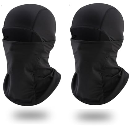 MAKACTUA Sturmhaube Balaclava Winter Skimaske Strumhaube für Herren und Damen,Gesichtshaube Motorradmaske,Winter Gesichtsmaske (Schwarz,Schwarz)