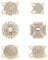 Oenothera 6 Stücke Schalring Clip, Goldene Schalschnalle, Schalring Moderner Verschluss, Schal Verschluss Ring, Für Damenschals Und Seidenschals Verwende（C）