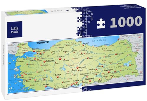 Lais Puzzle Karte Türkei 1000 Teile Panorama