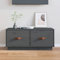 LAPOOH Meuble TV Gris 80x34x35 cm Bois de pin Massif,Meuble TV,Table Basse Salon Meuble TV,Table Basse LED Couleurs