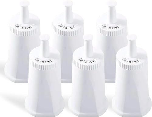 Replacement Water Filter for Breville Sage Oracle Touch,Barista,Claro Swiss,Bes920,BES878,BES880,BES980,BES990 Espresso Coffee Machine,Part #BES008WHT0NUC1-6 Pack