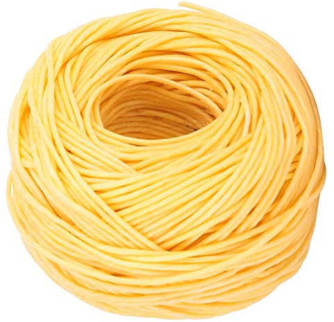 Wifehelper Bienenwachs Kerze Wick 200 Fuß Hanf Wick für die Kerzen Herstellung, Langsames Verbrennen ohne Tropfen, 2 Farben Erhältlich, aus Organischem Hanf, Geeignet für Paraffin und