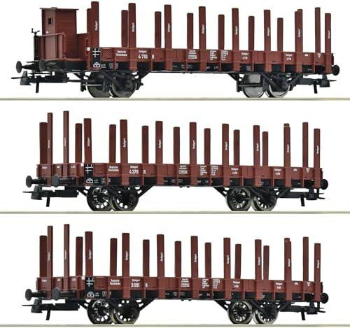 Roco 6600041 H0 3er-Set Rungenwagen der DRG