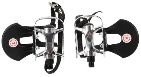 BCOATH Kugelagerpedale Aluminium mit Anti Rutsch Oberfläche Verstellbare Fitnessbike Pedale für Heimtrainer und Ergometer Sicheres Training für Zuhause