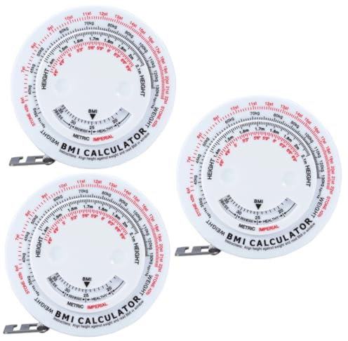 FUNOMOCYA 3 Stücke Körper Maßband Fett Einziehbare Band Nähen Werkzeug Kompakte Größe Genaue Messung