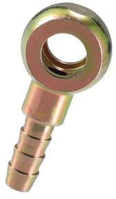INFINAUTO Universal Banjo Bolt 10mm ID 8mm OD Banjo Bolt Hose Barb Fitting Adapter Replacement for Motorcycle Car Metal Bronze Tone Stylish Design