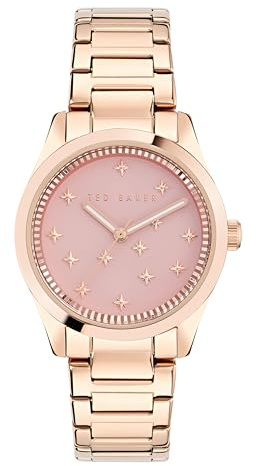 Ted Baker Ladies Rose Gold Stainless Steel Bracelet Watch, Gold