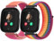 Vancle 2 Stück Kinder Armband für Xplora X6 Play/Xplora X6 Pro/Anio 5/Anio 6, Weich Nylon Ersatzarmbänder 20mm für Kids Smartwatch Zubehör, Kinder Uhrenarmband 20mm für Mädchen Jungen Kinder