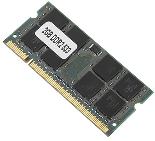 RAM DDR2 533 MHz Ad Alta velocità da 2 GB Pienamente Compatibile con le Schede Madri Prestazioni Potenti per la Lettura e la Scrittura per Laptop DDR2 PC2-4200