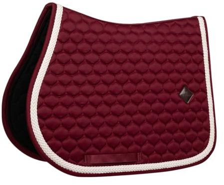 Kentucky Horsewear - Tapis de selle - Tapis avec Cordon Tressé - Saut - bordeaux