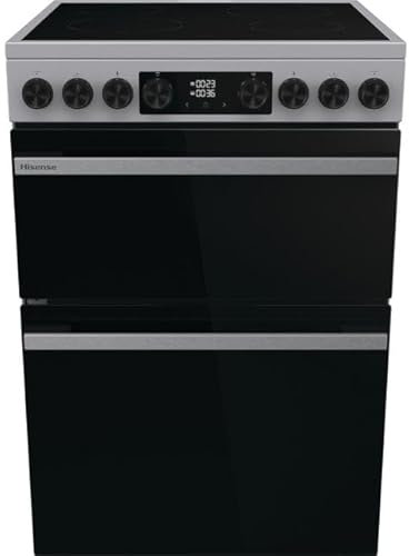 Hisense Hi6 Max 60cm Electric Cooker with Ceramic Hob HDCEC6C20X - Stainless Steel - A Rated