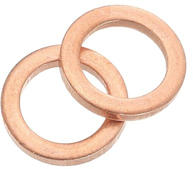 QUARKZMAN 26 Stück Unterlegscheiben Set, M8 x 12mm x 1.5mm Messing Ring Beilagscheiben Sortiment, Flach Sicherungsscheiben Flachdichtung Metallscheiben für Schrauben Bolzen Muttern