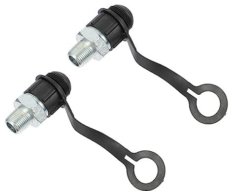 Healifty Raccordo Idraulico 2 Pezzi 3/8 Giunto Oleoso Maschio Connettore Dell'olio Adattatore per Olio Ad Alta Pressione per Impianti Oleodinamici e Sistemi di Trasferimento Liquidi