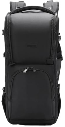 Compatible con Fuji Canon Nikon Sony Bolsa for teleobjetivo Profesional Impermeable Mochila DSLR Acolchada a Prueba de Golpes for Lentes de 200 600 mm 400 800 mm(Black)