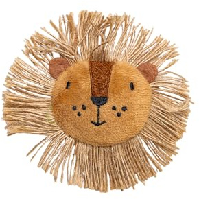 Beeztees Dschungel Leon, Katzenspielzeug, Plüsch, Braun, 10x9x2 cm