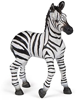 Papo- Bébé zèbre LA Vie Sauvage Animaux Figurine, 50123, Multicolore