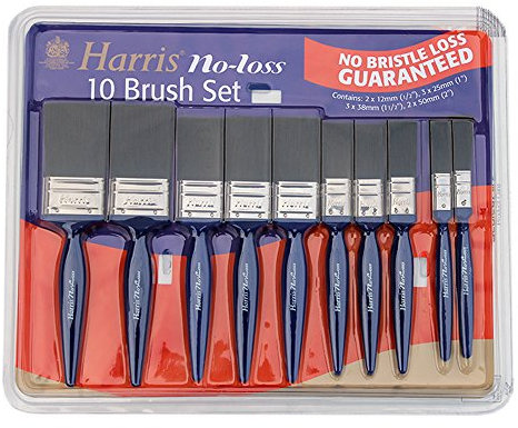 HARRIS NO LOSS 10 PIECE PAINT BRUSH SET
