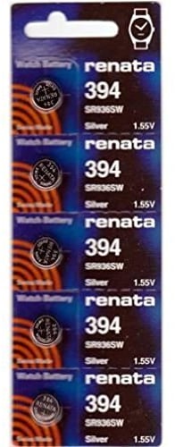 Renata - Batteria singola per orologio, prodotto svizzero, 394 o SR936SW o AG9 1,5 V