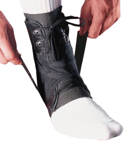 MEDIZED® Ankle Brace, Stabilizer, Lace Up Adjustable Support, Stirrup Compression – for Running, Basketball, Volleyball, Injury Recovery, Sprain, Ankle Wrap for Men, Women, and Children (Medium)