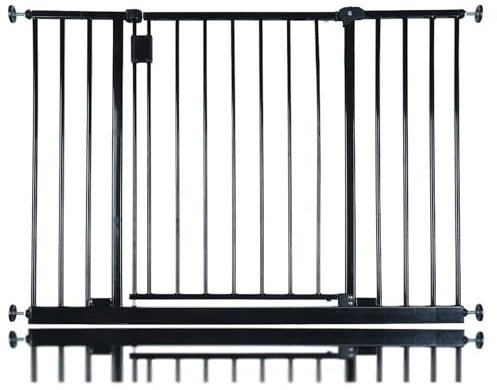 Safetots Extra Wide Hallway Gate, 103cm - 109cm, Black, Pressure Fit Baby Gate, Safety Barrier for Hallways and Wide Spaces, Easy Installation