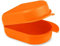 wellsamed KFO Schienenbox Green Line, Orange, 100% recycelt, zum Aufbewahren von Zahnspangen oder Zahnschienen