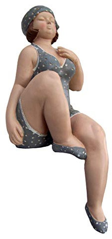 Unbekannt Dekofigur Badefrau sitzend