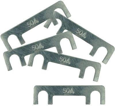 UKCable-Ties Strip Fuses - 50 Amp Metal Plug Fuse Battery Starter Charger - (Pack of 20)