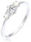 Elli Ring Damen Bandring Synthetische Perlen in 925 Sterling Silber