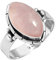 Jeweloporium 925 Silber Ringe für Damen Rosa Rosenquarz Edelstein Boho Silber Ringe Größe 56(17.8) Engagement Geschenk Handgefertigt Schmuck