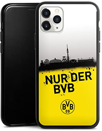 Silikon Hülle kompatibel mit Apple iPhone 11 Pro Case schwarz Handyhülle Borussia Dortmund Statement BVB