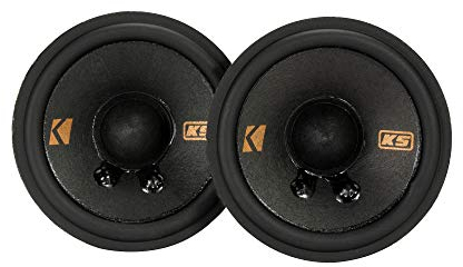 KICKER KSC2704 (KSC2704-47) - 7 cm Doppelmembran-Lautsprecher mit 100 Watt (RMS: 50 Watt)