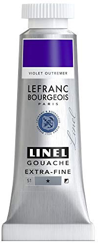 Lefranc Bourgeois Linel Gouache Extra-Fine Tube 14 ml Violet Outremer Série 1