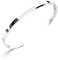 THIORA Armreif Damen | Lebe Liebe Lache | Premium Edelstahl Armband | Flexible Größe | Geschenk für Frauen (Live Love Laugh - Silber)