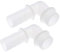 sourcing map PVC-Rohrverschraubung, 90-Grad-Winkel-Adapter, 25 mm Widerhaken x G1-Stecker, weiß, für Aquarien, Wassertanks, Badewannen, Pools 2 Stück