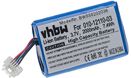 vhbw Akku kompatibel mit Garmin Zumo 590, 595, 590LM, 595LM GPS Navigation Navi (2000mAh, 3,7V, Li-Ion)