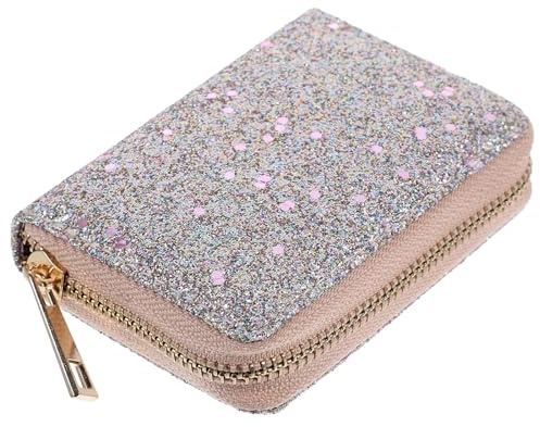 VALICLUD Petit Portefeuille à Paillettes pour Femme avec Fermeture éclair et Porte-Cartes, Violet (Violet) - PP61145002TVE2P1FAQDJ