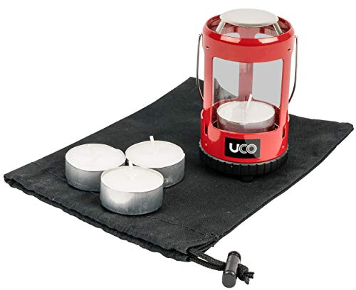 UCO Kit de Mini Linterna de Vela 2.0, Unisex, Recubierto de Polvo Rojo, Talla única
