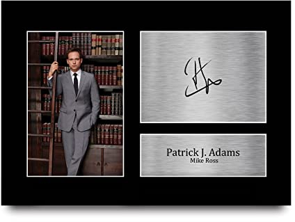 HWC Trading A4 Patrick J. Adams Suits Geschenke Gedrucktes Signiertes Autogramm Foto für Fans von Fernsehshows