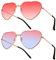 Heyu-Lotus 2 Paar Herz Brille,Hippie Brille Damen,Retro Party Brillen Kostümzubehör 70er 80er 90er Kostümparty Rock Party Accessoires für Reisen,Fotografie,Party