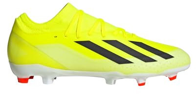 adidas X Crazyfast League Firm Ground, Zapatillas Unisex Adulto, Team Solar Amarillo Negro Blanco, 42 2/3 EU