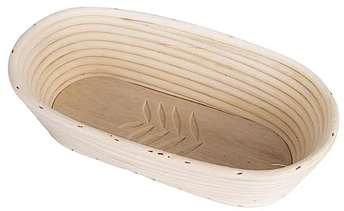 orion group - Gärkörbchen für brot - Gärkorb oval - Brotkorb - Brotform für Brotteig - Brotbackzubehör - Brotbackkorb - 1,5 kg - 32x15 cm