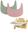 Tovaglietta per seggiolone, 2 pezzi, resistente in silicone, per accessori per seggioloni Tripp Trapp, adatta per vassoio seggiolone per Tripp Trapp (rosa/verde)