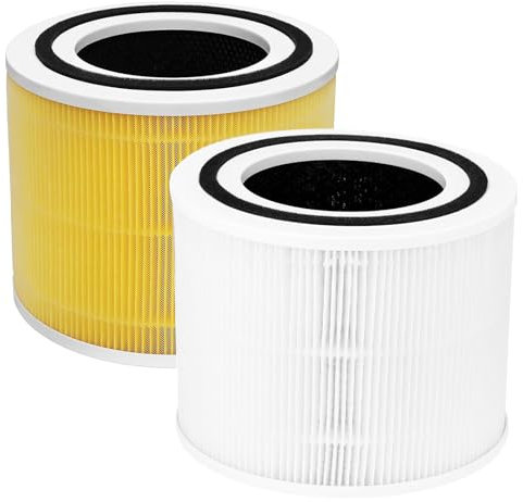 Fayerkar Core 300 Air Filter Replacement Compatible with LEVOIT Core 300 300S P350 Air Purifier True HEPA & Activated Carbon Filter Core 300-RF Core P350-RF (2 Pack)